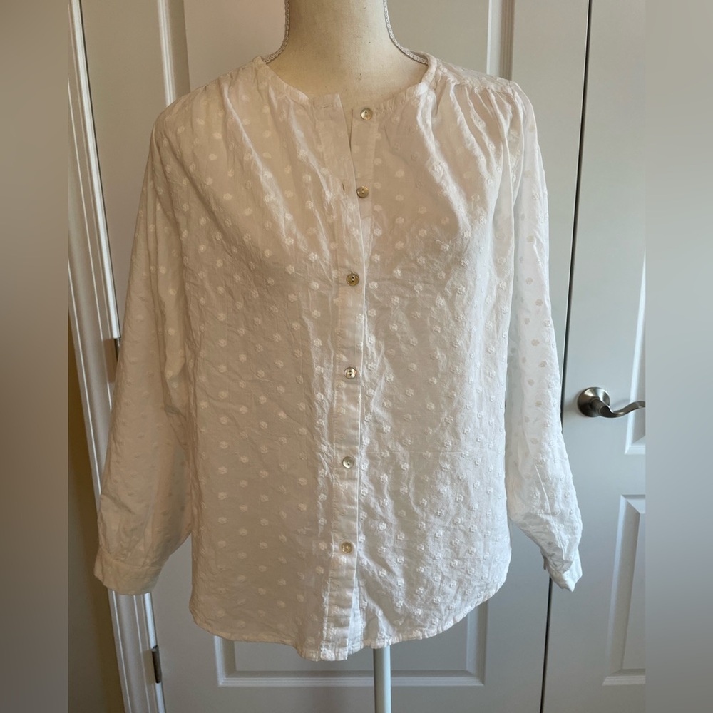 Little Lies, size Small, tone on tone polka dots